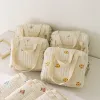 Bags Korean Style Mommy Bag Baby Care Diaper Bags Nappy Storage Pouch Bear Olive Embroidery Cotton Zipper Women Shoulder Bag Handbag