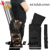 Tillbehör 4 Tube Hip Quiver Hunting Training Camo Black Archery Arrow Quiver Holder Bow Belt Midje Hängt Target Quiver kan hålla 30 pilar