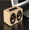 10W Output Retro Wood Wireless Bluetooth Speaker Portable HIFI Högtalare Bluetooth Mini 3D Dual Houdspeaker USB Laddning 5861545