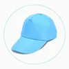 Basker vanlig färg baseball cap unisex sommarsol visir hatt enkel snapback trucker hattar män kvinnor justerbar fritid mössor gorras