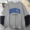 Damska koszulka Brooklyn New York Blue Design damska koszulka Strt Hip Hop T-shirt Sports Miękka bawełniana ubranie plus luźne koszulki Y240420