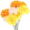 Flores decorativas Simulação Flor Flor Artificial Marigold Garland Prop Wreath Whet