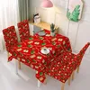 Tischtuch wasserdichtes Weihnachtsfutter Tischdecke / Weihnachtsgeschenke Stuhl Deckung Dekoration Cover Home Party Dekor