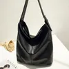 Drawstring Style WOMEN'S Bag Fashion Big Simple Large-Volume Tote One-Shoulder Handbag