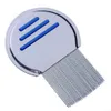 개 벼룩 진드기 치료 손질 터미네이터 Lice Comb Stainless Steel Louse 헤드 레이스 치료 헤어 제거 DHZ2G에 효과적으로 제거