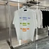 デザイナーラグジュアリーチャパイクラシックハイプリントパリトレンドカラープリントレターコットンファッションブランドTシャツ夏ルーズアメリカンショート新しいトップハーフスリーブTシャツ