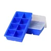 Barverktyg Sile Ice Square Mods Dust Proof Er Tray Large Capacity Cube Mold Mix Colors Drop Delivery Home Kitchen Kök Kök matsal Barware DHVXU