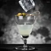 Şarap Gözlükleri Nordic Style Kokteyl Bardağı Çizgili Şampanya Goblet Kılıf Şekli Cam Bubble Cup Yaratıcı Atmosfer