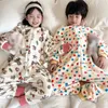 Kreskówkowe flanelowe polar Dzieci Dziecko Śpiwora Worek ciepłe zimowe ubrania maluch sleepsack piżama dla dziewcząt chłopcy dzieci 16T 240415