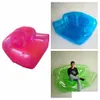 Activités de jeux extérieurs Accueil Pinage gonflable rose / vert / bleu Double personne canapé à air bubble chaise d'eau d'été plage de la plage souffle dhgyp