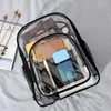 Sacos de armazenamento 3pcs mochila clara Conjunto de mochilas com estádio de compartimento pesado, veja através de bookbags saco de escolares transparentes à prova d'água