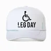 Boll Caps Leg Day Graphic Novelty Sarcastic Funny Baseball Cap Fashion Casual Sun Shade Hat Summer Mesh Breattable Snapback Hats