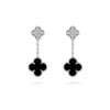 Top grade designer Vancefe Earrings Classic Double Flower Mother Shell Earrings Versatile Simple Earrings for Women high quality