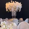 Party Decoratie 3 stks 120 cm Luxe bruiloft Props Bloemarrangement Crystal Hanger Runway Road Lead Stage Center Stand 592