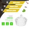 Ensembles de vaisselle Conteneur en acrylique Bowl Fruit Decor Transparent Candy Jar Wedding Storage