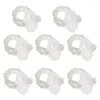 Headpieces Fast Reach 8 Pcs Stretch Pearl Wedding Wristband Corsage Decor Accessories For Party Prom