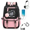 Rugzakken dames school rugzakken schooltas kawaii cat print bagpack voor tieners meisjes student college boektasje satchel bolsas mochilas mochilas