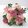 Decorative Flowers 4piece Low Maintenance Artificial For Home Decoration Mothers Wedding Bouquet Hypoallergenic