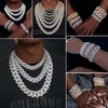 Handgemaakte sieraden maken GRA -certificaat bling rapper cadeau 925 Sterling Silver VVS Moissanite Iced Out Cuban Link Chain