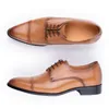 Dress Shoes Arrival Mens Leather Lace-up Handmade Wedding Party Office Formal Oxford Derby Stylish Business Elegant