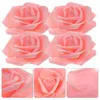 Fleurs décoratives 100 pcs bouquet artificiel rose mariée décor de mariage artificiel arrangements floraux artificiels pe fausse tête