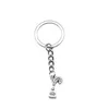 Keychains 1st Vintage Quill Ink Charms Keychain for Women Car Accessories smycken levererar ring storlek 28mm