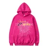 Spider Hoodie Young Thug 555555 Men Damesontwerper Fog Hoodie Hoogwaardige schuimprint Spider Web Grafische roze trui Sweatshirts Y2K PULLOLLS GRAAG S-XXL 8BRR.