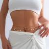 Ingemark Sexy Star Tassel Pendant Waist Belly Belt Chain for Women Summer Bikini Rave Body Jewelry Y2K Accessories 240409