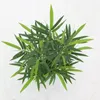Декоративные цветы искусственное растение в горшке в зеленом бамбуковом серого меламина