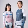 Nu-June Surfing Rash Guard Men水泳用水着メンズラッシュガード2ピースSurf surf upf50 Protect 240415