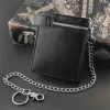 Brieftaschen Herrenkartenhalter Leder Brieftasche mit Jean Key Chain 3 -Stil