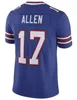 Josh Allen Matt Milano Football Jersey von Miller Cook Dalton Kincaid Kelly Dawson Knox Hamlin Keon Coleman Curtis Samuel Shakir Bruce Smith Johnson Thurman Thomas