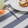 Table Cloth Modern Minimalist Dining Striped Tablecloth Rectangular Picnic El Coffee