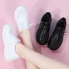 Scarpe casual donna sneaker da donna piattaforma cunei soft lavoro trasparente comodo non slittamento infermieristica bianca