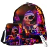 Backpacks 2022 Nouveau ensemble de sacs à dos d'impression FNAF FNAF Ensembles de sac à dos 3D Preppy Style Tapis