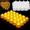 Светодиодная свеча светильница бездымно -огнемевая электронная вспышка многократные цвета световые свечи свадьба Decor5160924