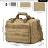 Förpackar Tactical Range Bag Army Style Militärjakt Tillbehör Lagring Förpackning Anti Slip Fötter Magazine Fall Extra fickor för fotografering