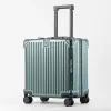 Carry-Ons ABS PC Spinner Trolley Case 18" Inch Small Carry On Luggage Bag Cabin Suitcase For Travelling