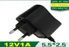 Edison2011 12v 1A Lighting Transformers AC100V240V Converter Adapter 1000mA Strömförsörjning UseUuuk Plug 55mm x 25mm7261655