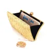 Embreagens Golden Hot Drilling Fashion Crystal Bag Women Box Green Clutch Bag Iphone 6 Bolsa de Pochette de Poquette de Casamento 38