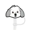 Drinking Sts Lovely Dog St Er Topper Sile Accessories Charms Reusable Splash Proof Dust Plug Decorative Diy Your Own 8Mm Drop Deliver Otzd6