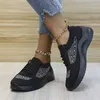 Casual Shoes Mesh Women Sneaker Summer Solid Color Breattable Lace-Up Tennis Female Outdoor Sports Gym Running