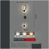 Lámparas de pared Luz de dormitorio Corredor de lujo Long Strip Sala de estar Minimalista Ventilador eléctrico Fondo de fondo Dhfga