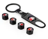 Ny högkvalitativ bilhjulshjuldäck Stam Air Valve Caps Key Chain Set Skull Superman Black Car Styling For/Audi // Honda1607945