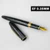 Pens Black Kaigelu 222噴水ペン純粋な銅ロッド回転キャップチタン沈着したペン酸NIB回転インクアブソーバーバシネスオフィスギフトペン