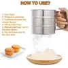 new 2024 Handheld Flour Shaker Stainless Steel Mesh Sieve Cup Icing Sugar Bake Tool Hand-pressed Hand-pressed Bakeware Siftersfor Mesh Sieve