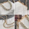 Väskor Kvinnors parti Clutch Wedding Crossbody Bag Totes Stylish Pearl Clip Bag Evening Handväskor Axelväskor Summer Beach Tygväskor