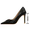 Kleiderschuhe Bigtree Spring Woman Pumps PU Leder Frauen Heels Stiletto Fashion Office High Ladies Plus Size 43