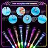 12/24/48Pcs Glow Fiber Wands Sticks LED Flashing Stick Light up Stick Colorful Fiber Optic Wands For Wedding Glow Party Favors 240407