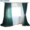 Cortina retrô escuro cortinas de abelhas imitação de algodão e linho semi-cenário para a sala de estar decoração de janelas de jantar